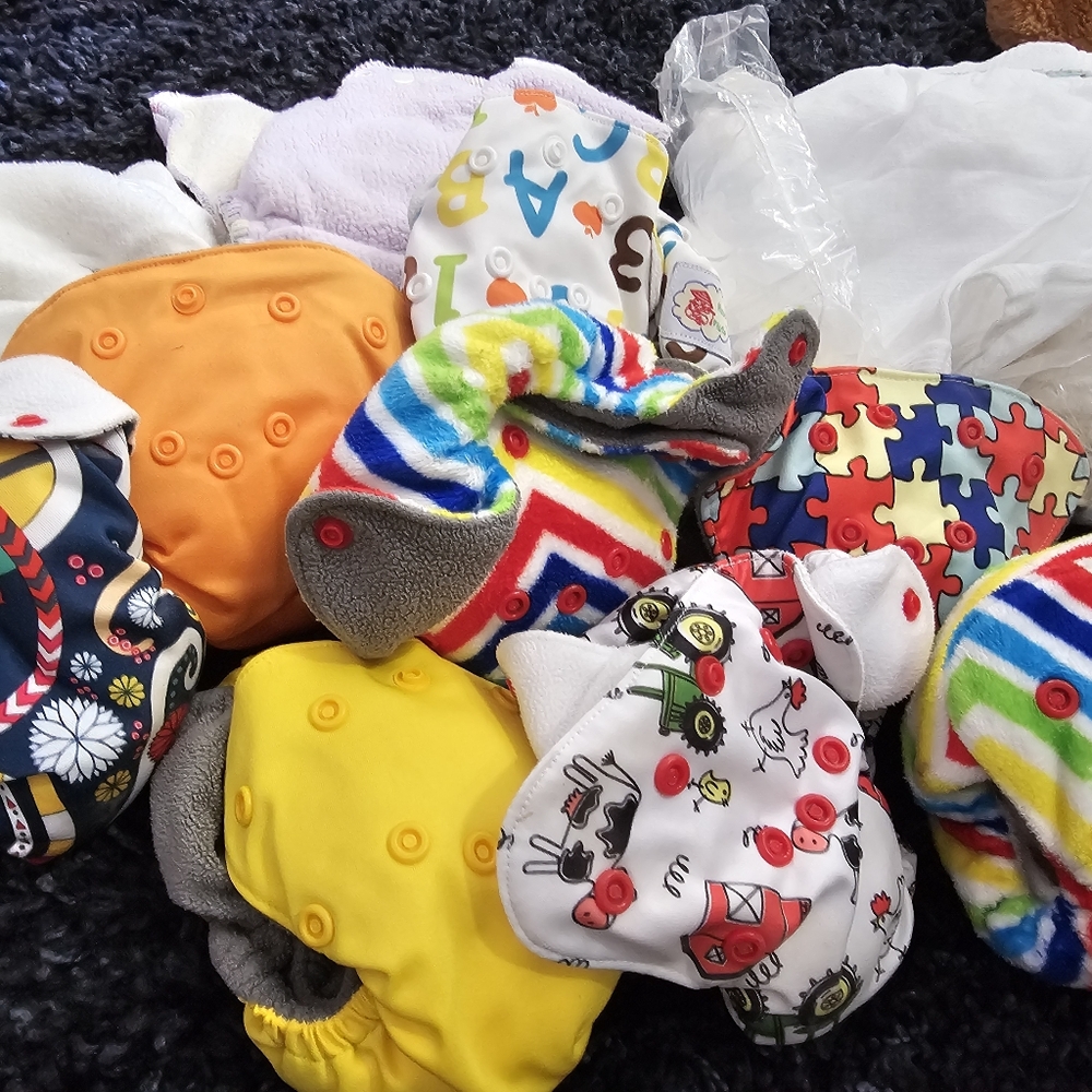 New Mom Postpartum & 10pc Cloth Diaper Starter Kit